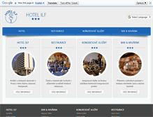 Tablet Screenshot of hotel-ilf.cz